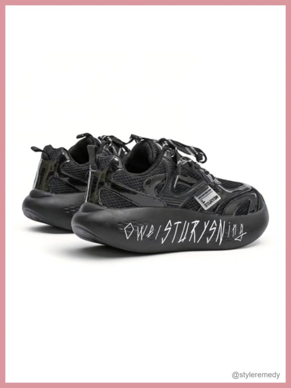 Chunky Platform Sneakers - 2.3" Height Incre Unisex Walking Running Shoes